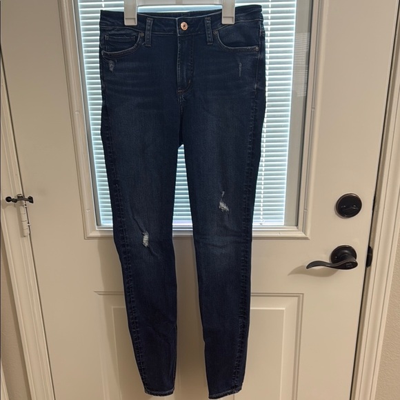 Womens Silver Skinny Jeans Size 28x31 - Picture 1 of 8